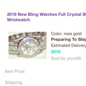 Very blingy, brand new watch